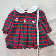 Load image into Gallery viewer, Vintage Duck Winter Plaid Dress 6 months
