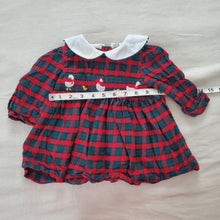 Load image into Gallery viewer, Vintage Duck Winter Plaid Dress 6 months
