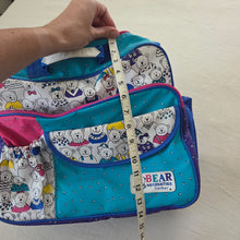 Load image into Gallery viewer, Vintage Bear Diaper Bag + Changing Mat
