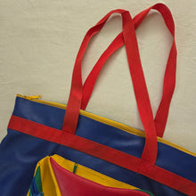 Load image into Gallery viewer, Vintage Primary Color Block Shoulder Bag

