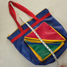 Load image into Gallery viewer, Vintage Primary Color Block Shoulder Bag
