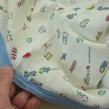 Load image into Gallery viewer, Vintage Transportation Pattern Baby Blanket
