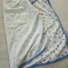 Load image into Gallery viewer, Vintage Transportation Pattern Baby Blanket
