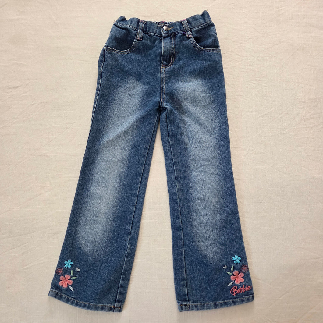 Vintage Barbie Embroidered Jeans kids 7