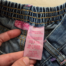Load image into Gallery viewer, Vintage Barbie Embroidered Jeans kids 7
