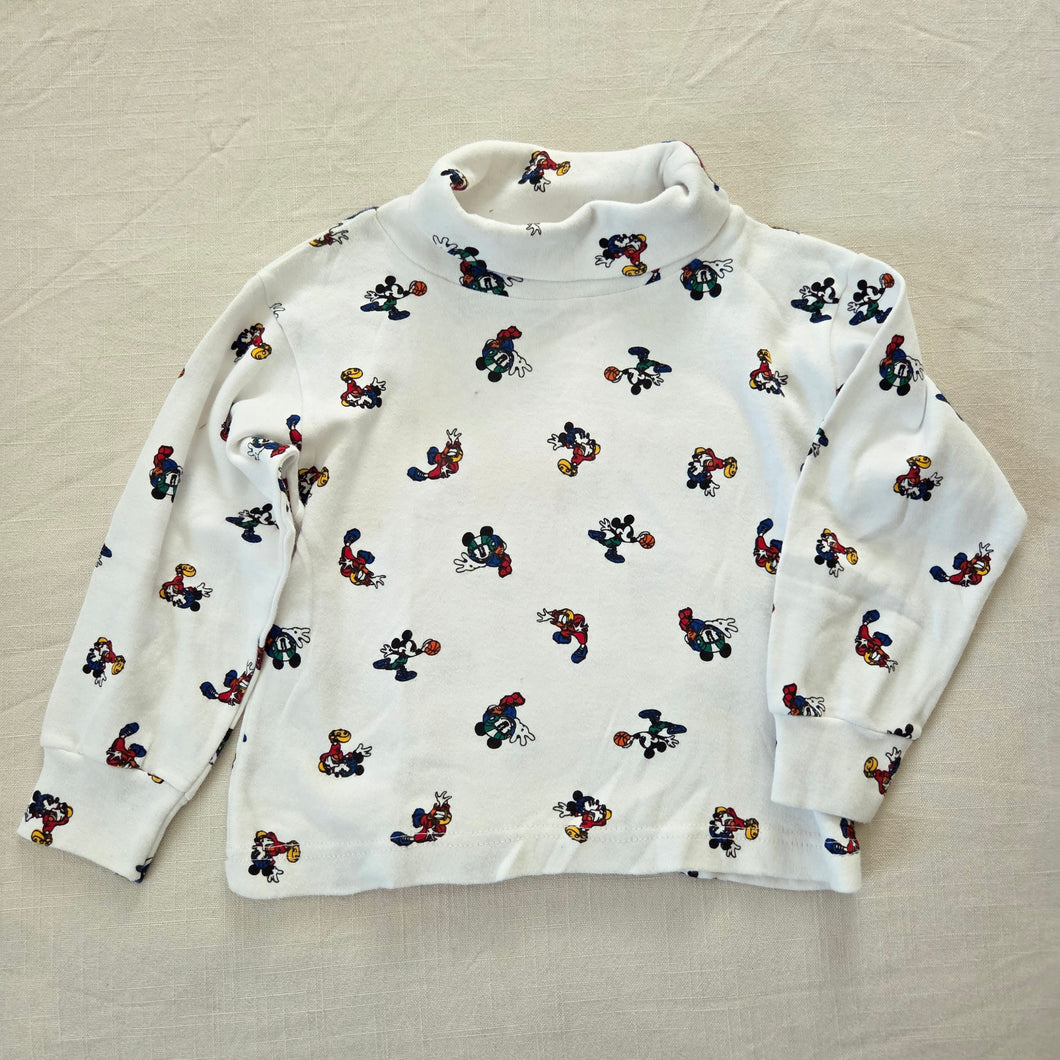 Vintage 90s Mickey Mouse Sporty Turtleneck 3t