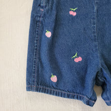 Load image into Gallery viewer, Vintage Cherry + Strawberry Shortalls 18 months

