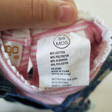 Load image into Gallery viewer, Vintage Floral Denim Shortalls + Shirt Set 3-6 months
