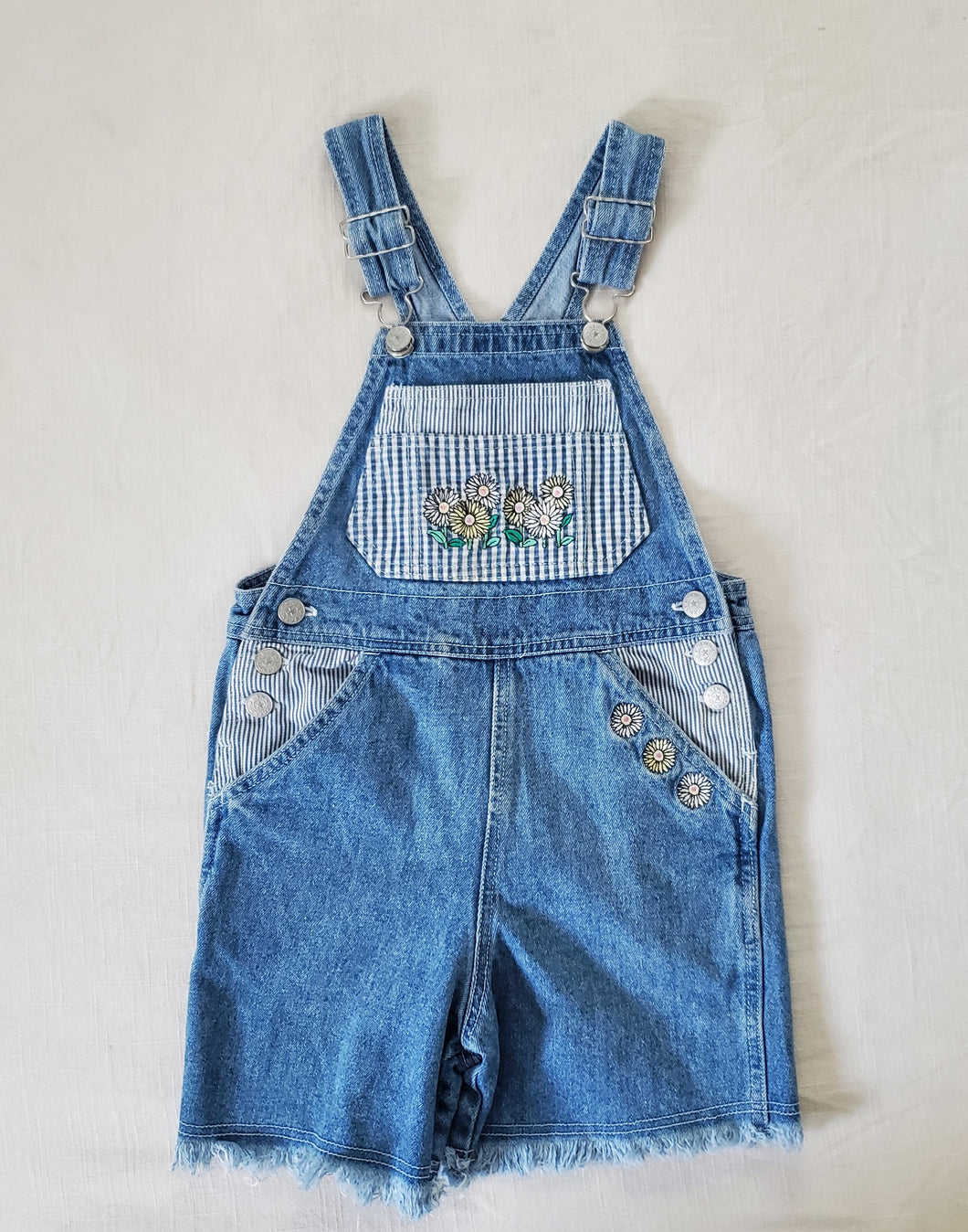 Vintage Daisy Denim Shortalls kids 6/8