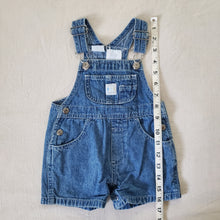 Load image into Gallery viewer, Vintage Denim Shortalls 6-9 months
