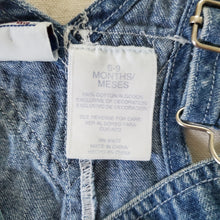 Load image into Gallery viewer, Vintage Denim Shortalls 6-9 months
