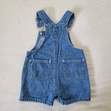 Load image into Gallery viewer, Vintage Denim Shortalls 6-9 months
