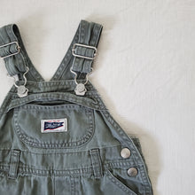 Load image into Gallery viewer, Vintage Old Navy Army Green Shortalls 6-12 months
