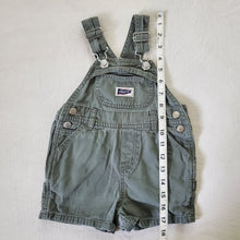 Load image into Gallery viewer, Vintage Old Navy Army Green Shortalls 6-12 months

