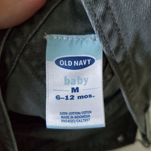 Load image into Gallery viewer, Vintage Old Navy Army Green Shortalls 6-12 months
