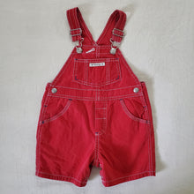 Load image into Gallery viewer, Vintage Gap Red Shortalls 12-18 months
