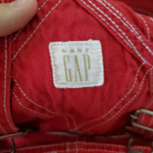 Load image into Gallery viewer, Vintage Gap Red Shortalls 12-18 months
