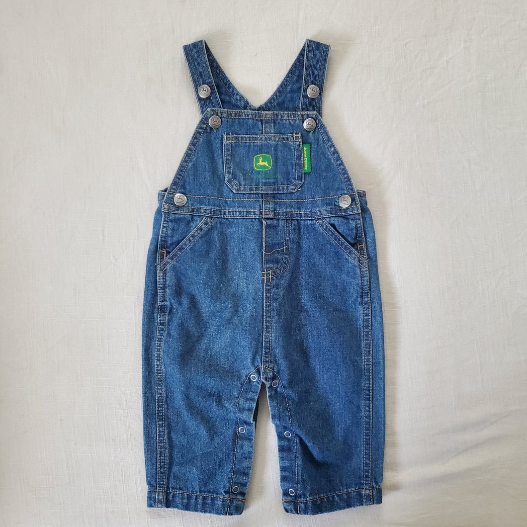 John Deer Denim Overalls 3-6 months