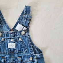 Load image into Gallery viewer, Vintage Calvin Klein Denim Overalls 3-6 months
