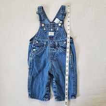 Load image into Gallery viewer, Vintage Calvin Klein Denim Overalls 3-6 months
