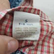 Load image into Gallery viewer, Vintage Gap Butterfly Gingham Denim Overalls 3-6 months
