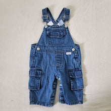 Load image into Gallery viewer, Vintage Cargo Denim Overalls 3 months
