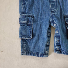 Load image into Gallery viewer, Vintage Cargo Denim Overalls 3 months
