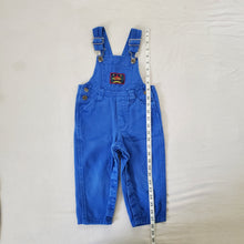 Load image into Gallery viewer, Vintage Blue Denim Overalls 2t/3t
