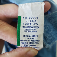 Load image into Gallery viewer, Vintage Bow Denim Overalls 18 months
