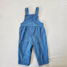 Load image into Gallery viewer, Vintage Bow Denim Overalls 18 months
