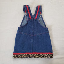 Load image into Gallery viewer, Vintage Leopard Flowers Denim Skirtall 12 months
