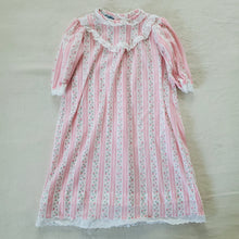 Load image into Gallery viewer, Vintage Pink Wallpaper Floral Nightgown 6-12 months
