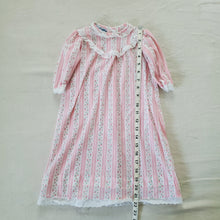 Load image into Gallery viewer, Vintage Pink Wallpaper Floral Nightgown 6-12 months
