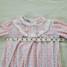Load image into Gallery viewer, Vintage Pink Wallpaper Floral Nightgown 6-12 months
