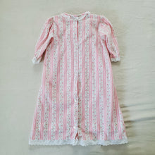 Load image into Gallery viewer, Vintage Pink Wallpaper Floral Nightgown 6-12 months
