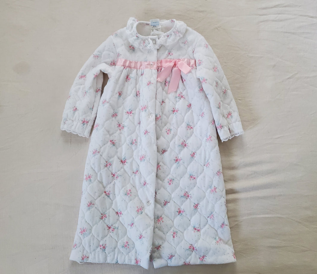 Vintage Quilted Floral Housecoat 3t