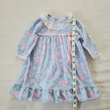 Load image into Gallery viewer, Vintage Blue &amp; Pink Floral Nightgown 3-6 months
