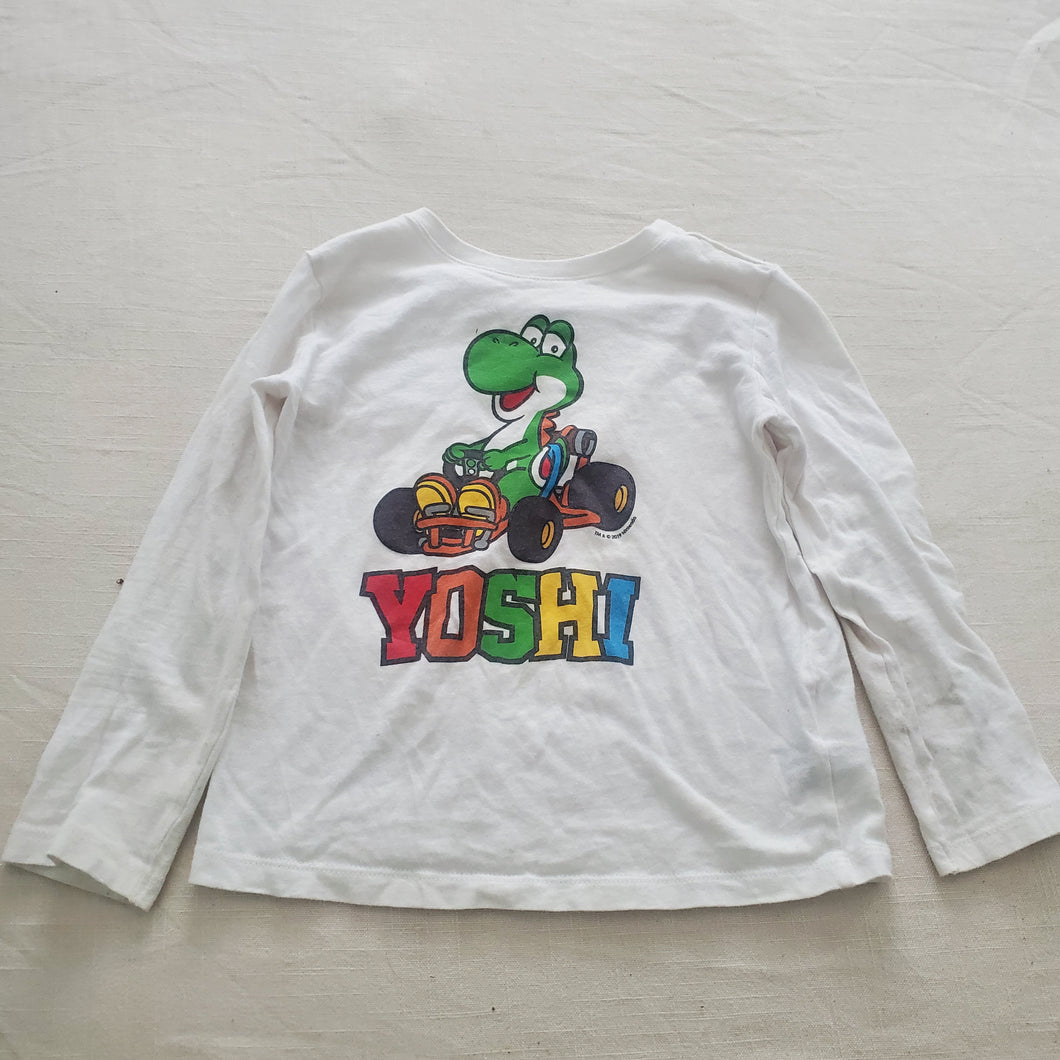 Long-Sleeve Yoshi Mario Cart Shirt 4t