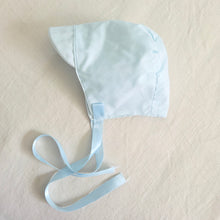 Load image into Gallery viewer, Vintage Baby Blue Bonnet 3-6 months
