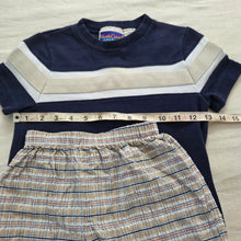 Load image into Gallery viewer, Vintage Boys Tee + Plaid Shorts Bundle 5t
