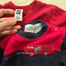 Load image into Gallery viewer, Vintage Boys Firetruck/Red/Blue Bundle 6-9 months
