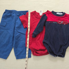 Load image into Gallery viewer, Vintage Boys Firetruck/Red/Blue Bundle 6-9 months
