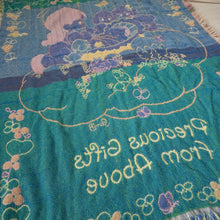 Load image into Gallery viewer, Vintage Precious Moments Woven Toddler Blanket
