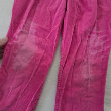 Load image into Gallery viewer, Vintage Hot Pink Cord Overalls 5t *flaw

