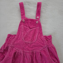 Load image into Gallery viewer, Vintage Hot Pink Cord Overalls 5t *flaw
