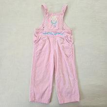 Load image into Gallery viewer, Vintage Ballet Bear Pink Overalls 3t
