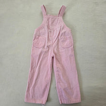 Load image into Gallery viewer, Vintage Ballet Bear Pink Overalls 3t
