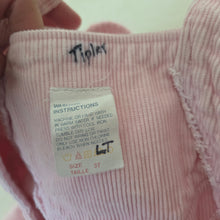 Load image into Gallery viewer, Vintage Ballet Bear Pink Overalls 3t
