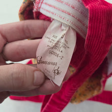 Load image into Gallery viewer, Vintage Red Flower Overalls 9 months
