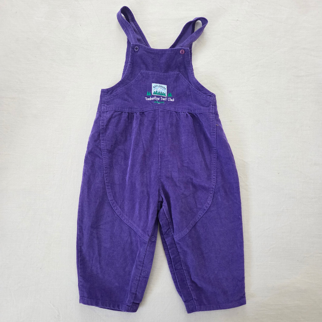 Vintage Timberline Trail Club Purple Overalls 24 months